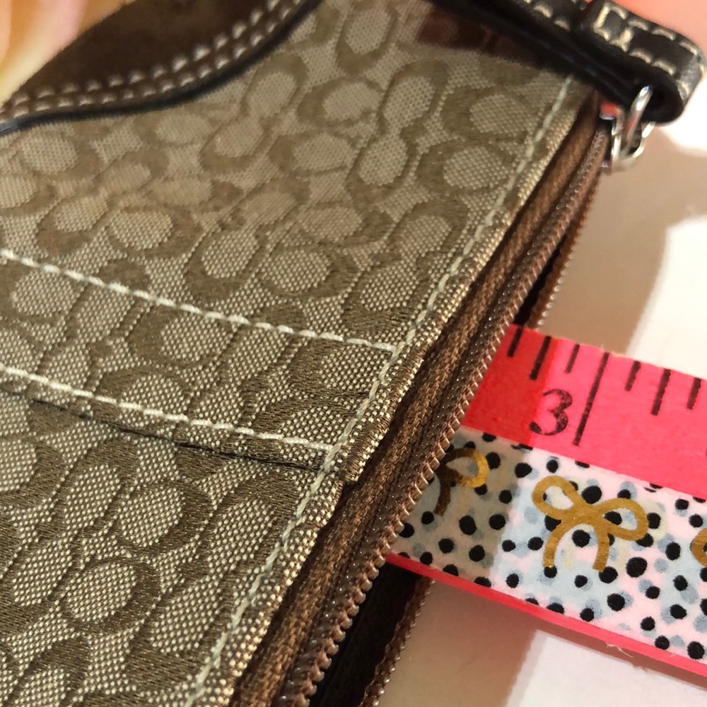 Coach Soho Mini Signature Small coin purse coach brown change purse 2000s - Picture 6 of 16